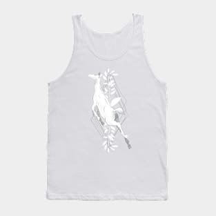 Deer Abstract Sketch Composition Tank Top